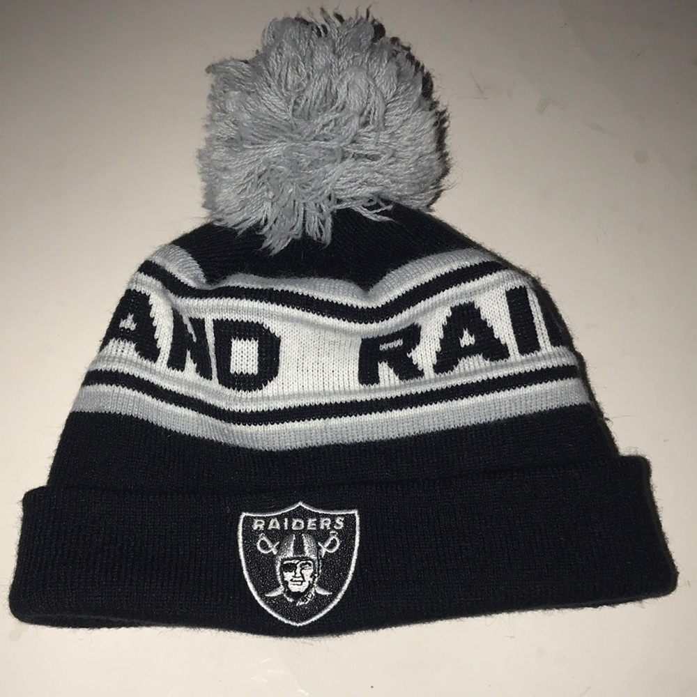 Kids NFL Raiders Beanie Hat